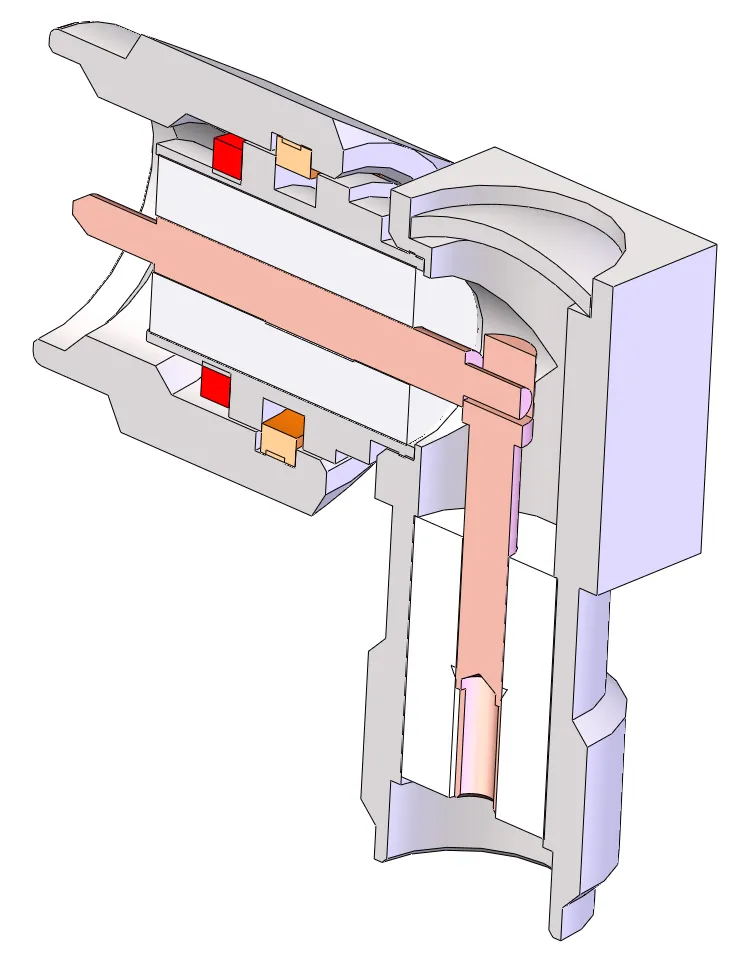 right angle rf connector